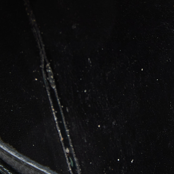 Saint Laurent Green Matelasse Leather Monogram Card Holder - Picture 2 of 8